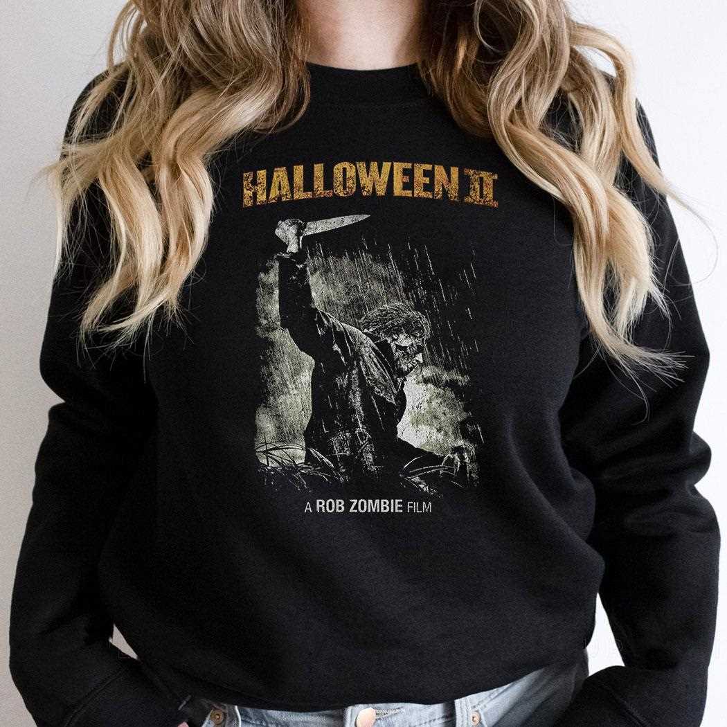 Rob Zombie’s Halloween Ii Michael Myers Raining Blade Shirt Rob Zombie’s Halloween Ii Michael Myers Raining Blade Shirt