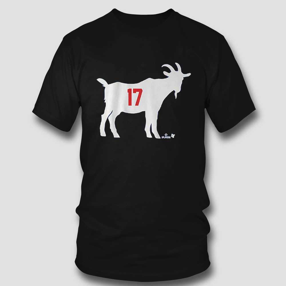 Shohei Ohtani Los Angeles Dodgers The Goat 17 T-shirt Shohei Ohtani Los Angeles Dodgers The Goat 17 T-shirt