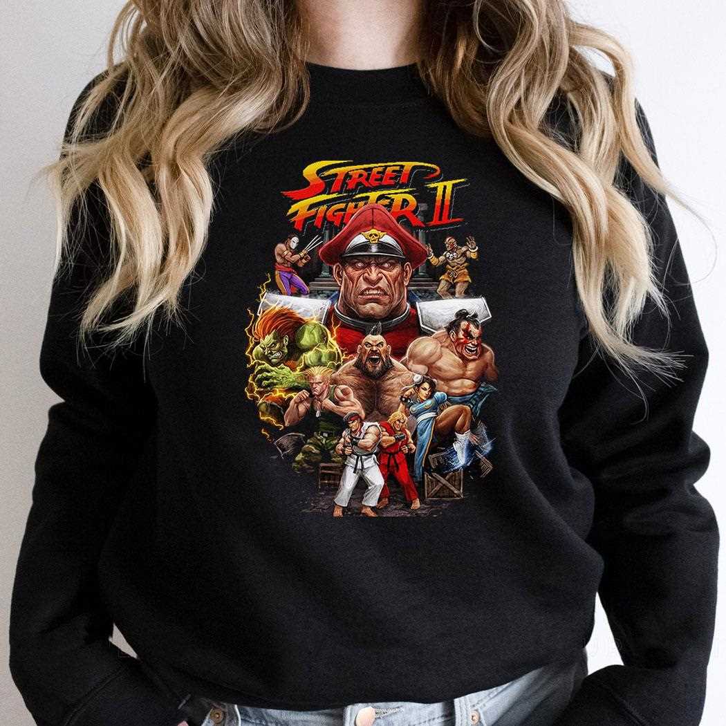 Street Fighter Ii Classic Character Roster Tee Street Fighter Ii Classic Character Roster Tee