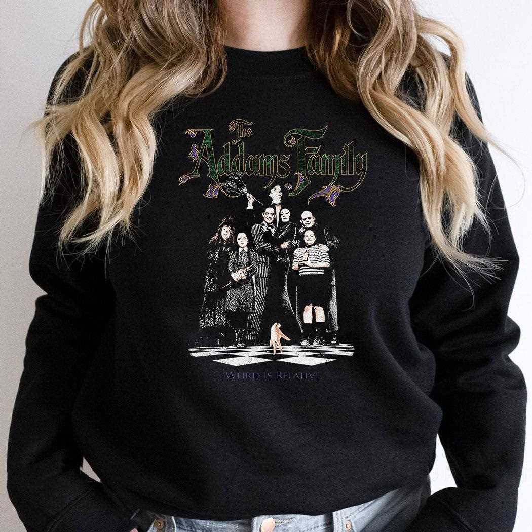 The Addams Family Original Cast And Weird Is Relative Tee The Addams Family Original Cast And Weird Is Relative Tee