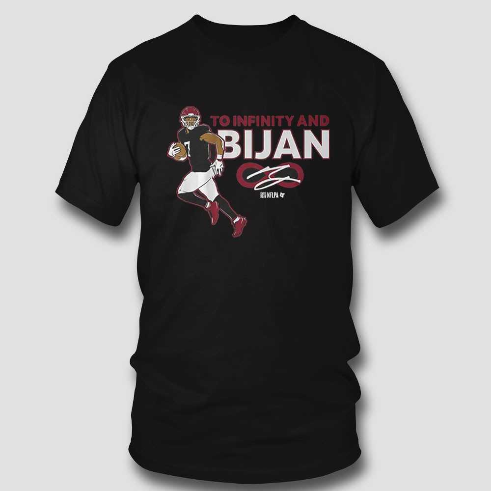 To Infinity And Bijan Robinson Nflpa T-shirt To Infinity And Bijan Robinson Nflpa T-shirt