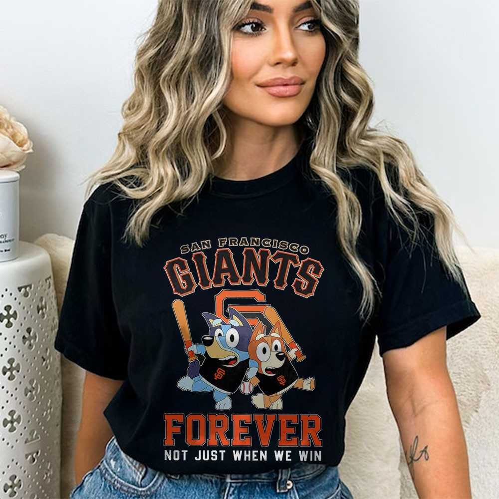 Bluey And Bingo San Francisco Giants Forever Tee Bluey And Bingo San Francisco Giants Forever Tee