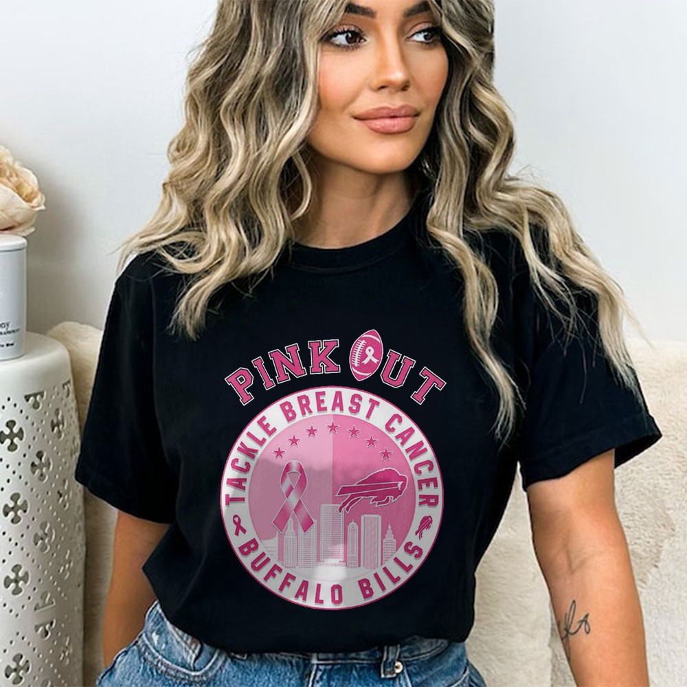 Buffalo Bills Pink Out Breast Cancer Awareness T-shirt Buffalo Bills Pink Out Breast Cancer Awareness T-shirt