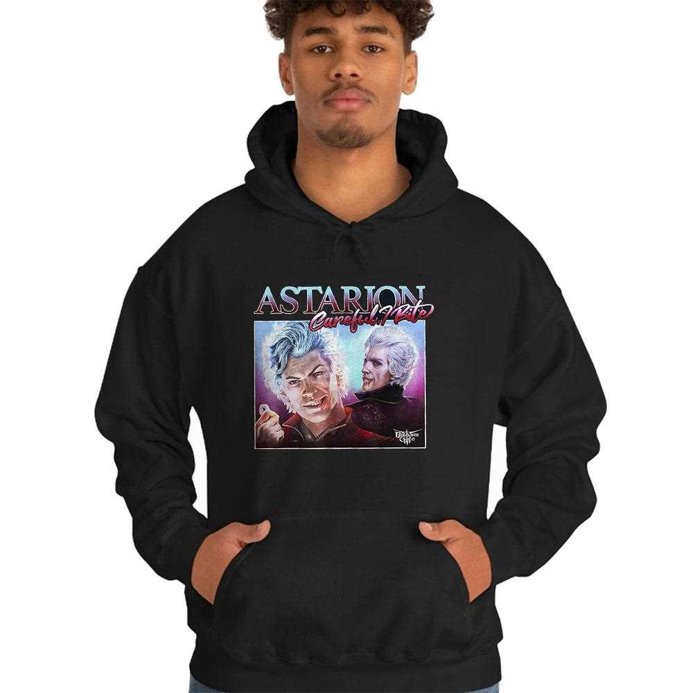 Astarion Careful I Bite Baldur’s Gate 3 Astarion T-shirt Astarion Careful I Bite Baldur’s Gate 3 Astarion T-shirt