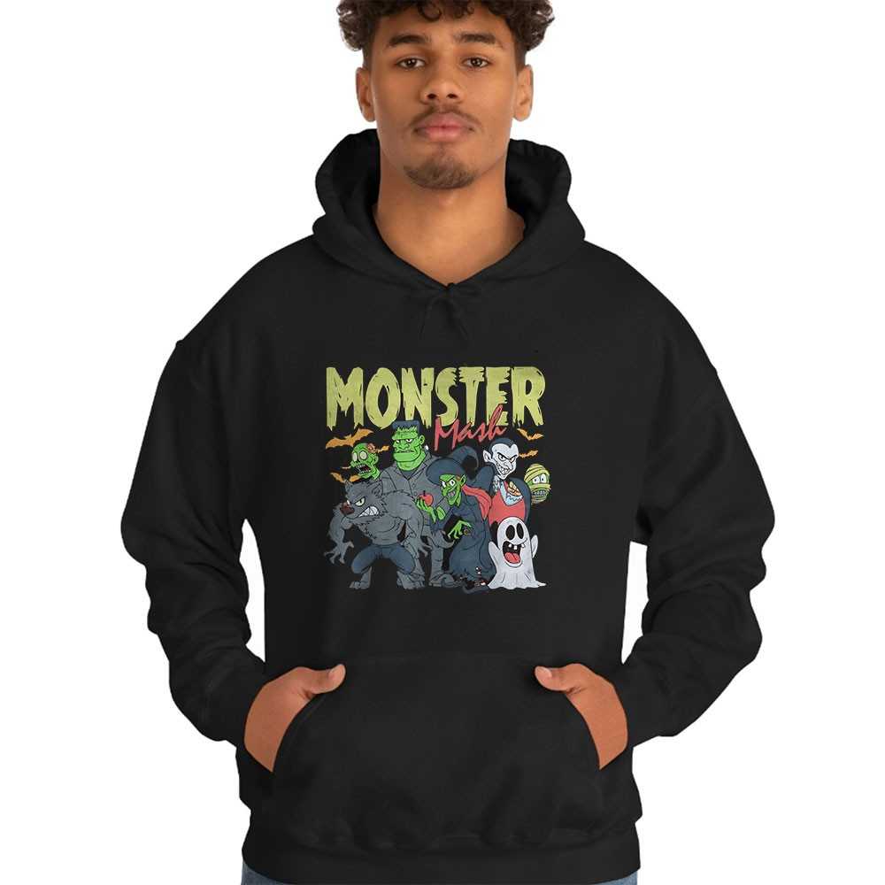Monster Mask Halloween Crew Tee Monster Mask Halloween Crew Tee