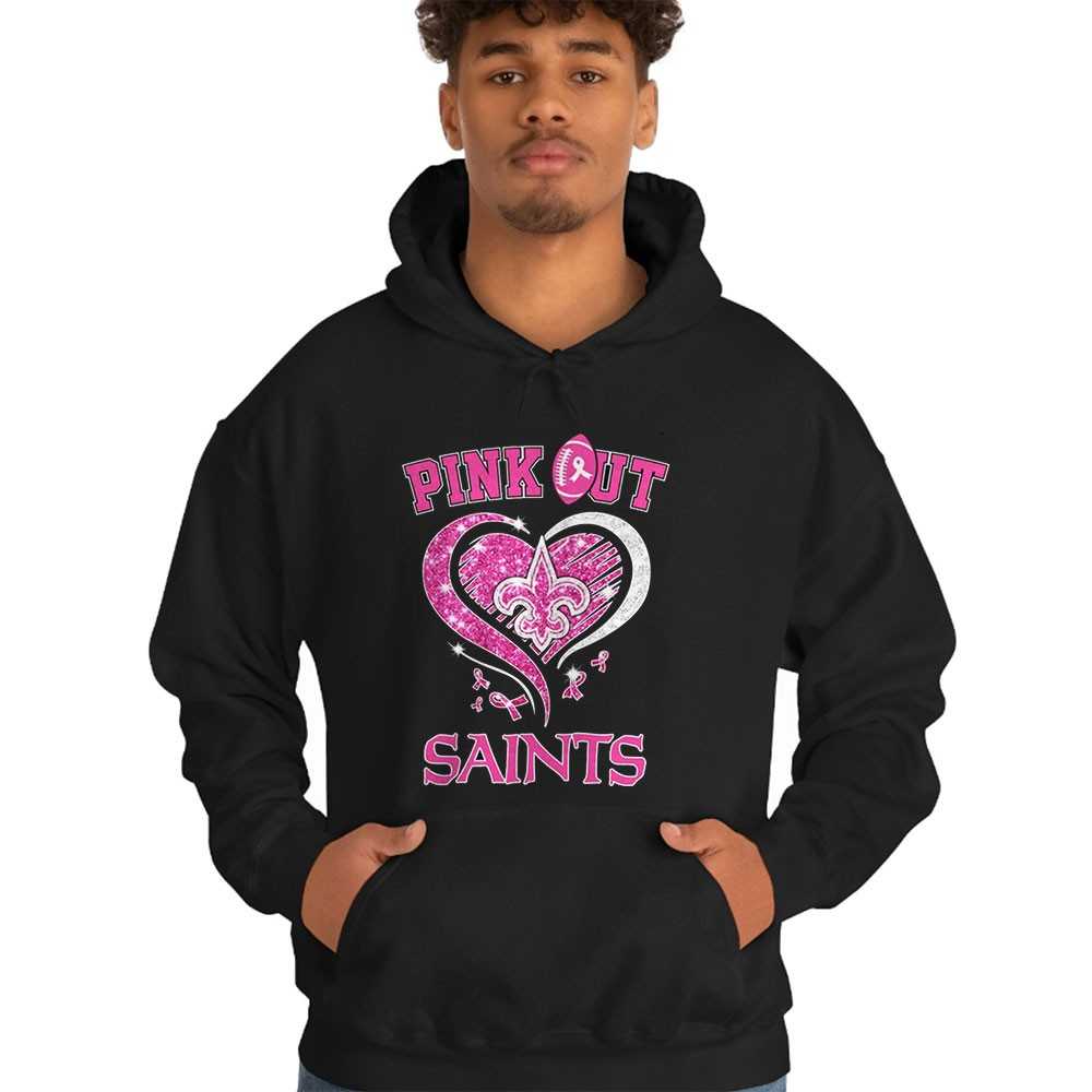 Pink Out Saints Football Fan Tee Pink Out Saints Football Fan Tee