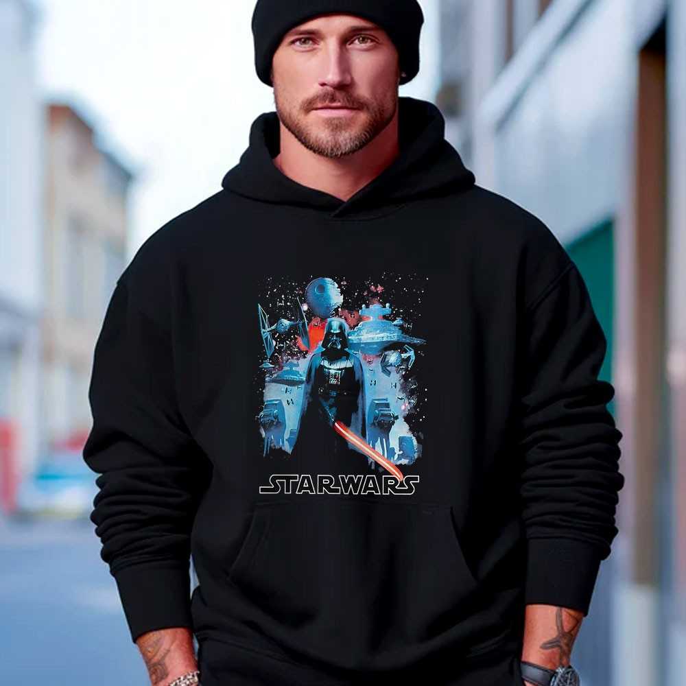 Star Wars Darth Vader And Imperial Fleet T-shirt Star Wars Darth Vader And Imperial Fleet T-shirt