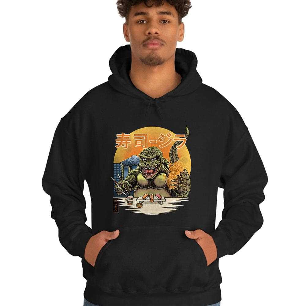Sushi Godzilla Sushizilla Japanese Cartoon T-shirt Sushi Godzilla Sushizilla Japanese Cartoon T-shirt