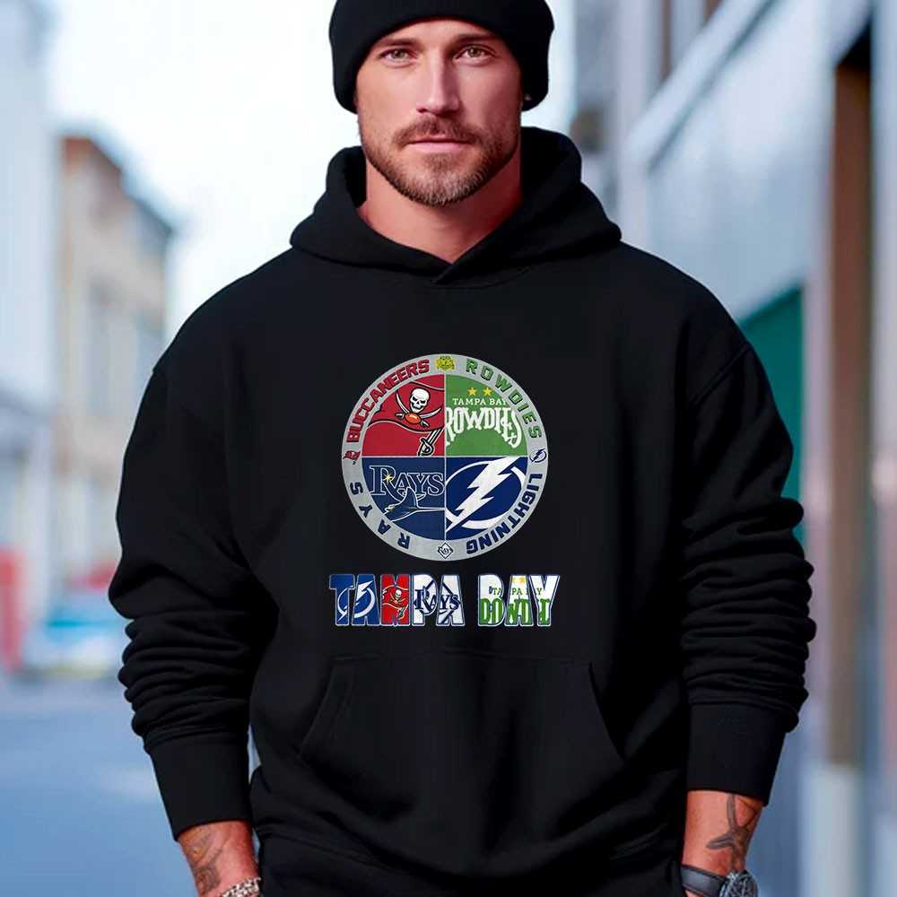 Tampa Bay Sports Teams Buccaneers Rowdies Rays Lightning T-shirt Tampa Bay Sports Teams Buccaneers Rowdies Rays Lightning T-shirt