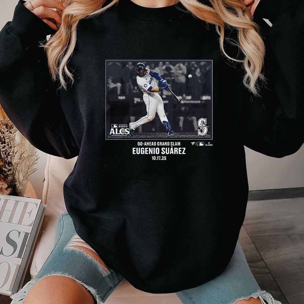 Eugenio Suarez Mariners Go-ahead Grand Slam T-shirt Eugenio Suarez Mariners Go-ahead Grand Slam T-shirt