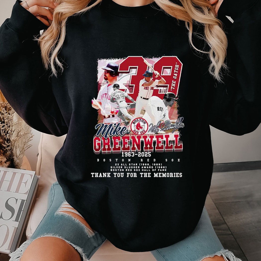 Mike Greenwell Boston Red Sox Legends T-shirt Mike Greenwell Boston Red Sox Legends T-shirt