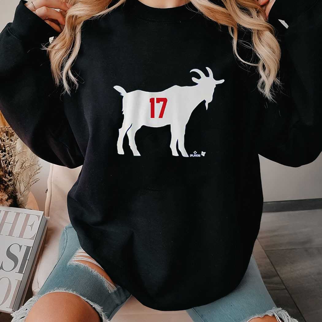 Shohei Ohtani Los Angeles Dodgers The Goat 17 T-shirt Shohei Ohtani Los Angeles Dodgers The Goat 17 T-shirt