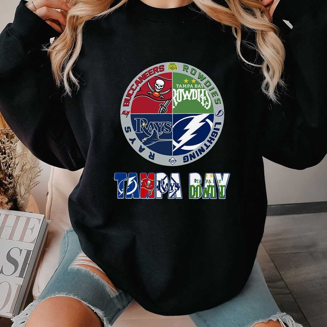 Tampa Bay Sports Teams Buccaneers Rowdies Rays Lightning T-shirt Tampa Bay Sports Teams Buccaneers Rowdies Rays Lightning T-shirt