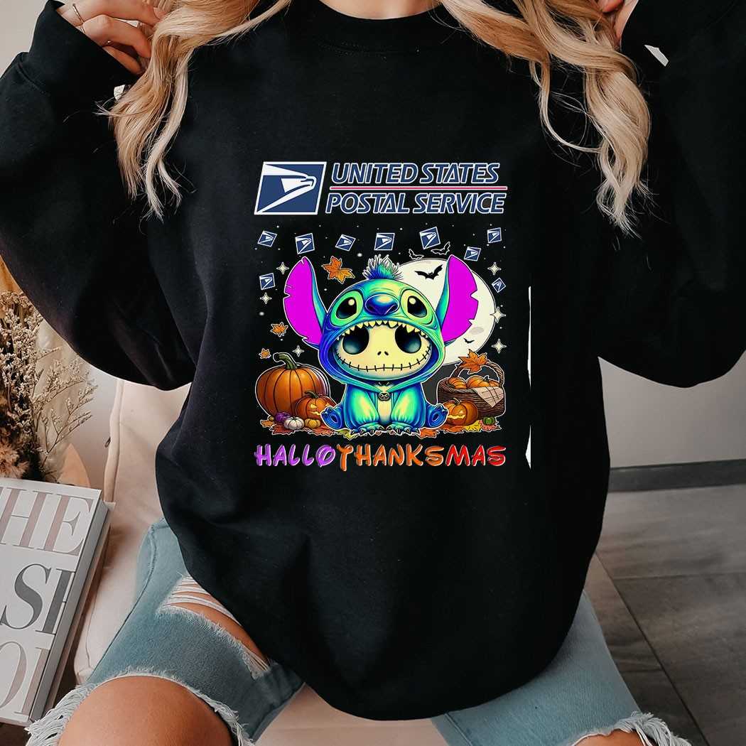 United States Postal Service Stitch Hallothanksmas T-shirt United States Postal Service Stitch Hallothanksmas T-shirt