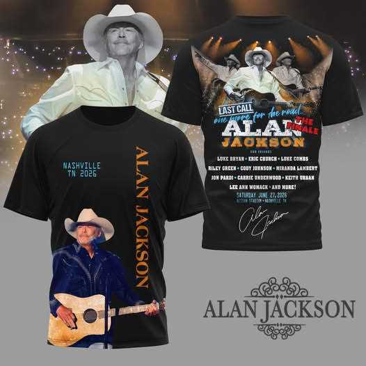 Alan Jackson Last Call One More For The Road Tour Shirt