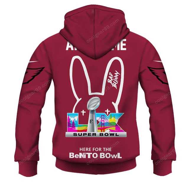 Arizona Cardinals X Bad Bunny Super Bowl Lx 2026 Hoodie Arizona Cardinals X Bad Bunny Super Bowl Lx 2026 Hoodie