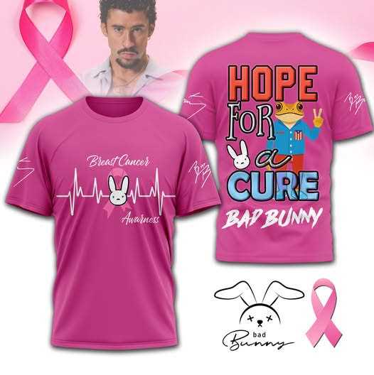 Bad Bunny Hope For A Cure Breast Cancer Awareness Shirt
