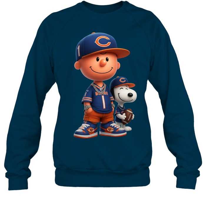Chicago Bears Charlie Brown And Snoopy Shirt Chicago Bears Charlie Brown And Snoopy Shirt