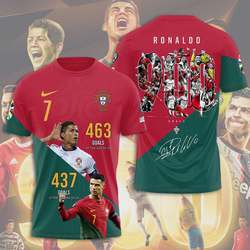 Cristiano Ronaldo Portugal’s Goal King Shirt