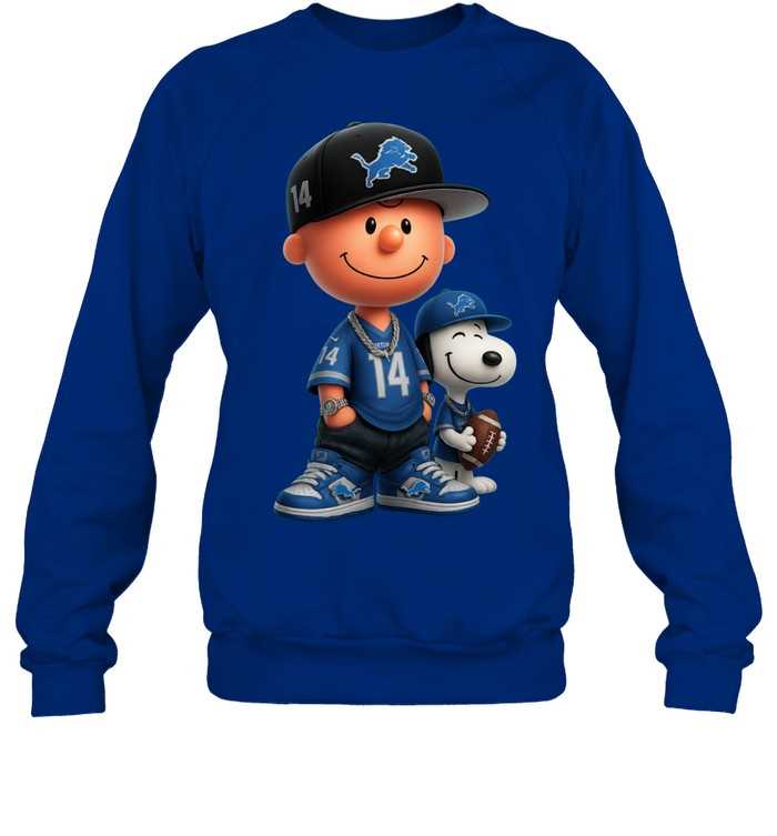 Detroit Lions Charlie Brown And Snoopy Shirt Detroit Lions Charlie Brown And Snoopy Shirt