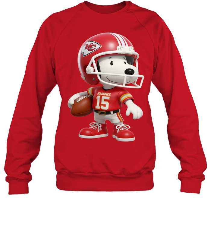 Kansas City Chiefs Snoopy Football Sweatshirt Kansas City Chiefs Snoopy Football Sweatshirt