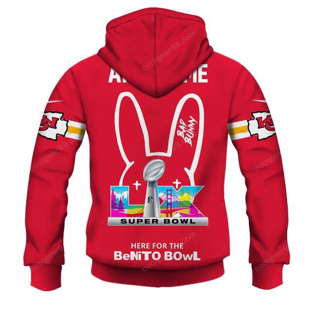 Kansas City Chiefs X Bad Bunny Super Bowl Lx 2026 Hoodie