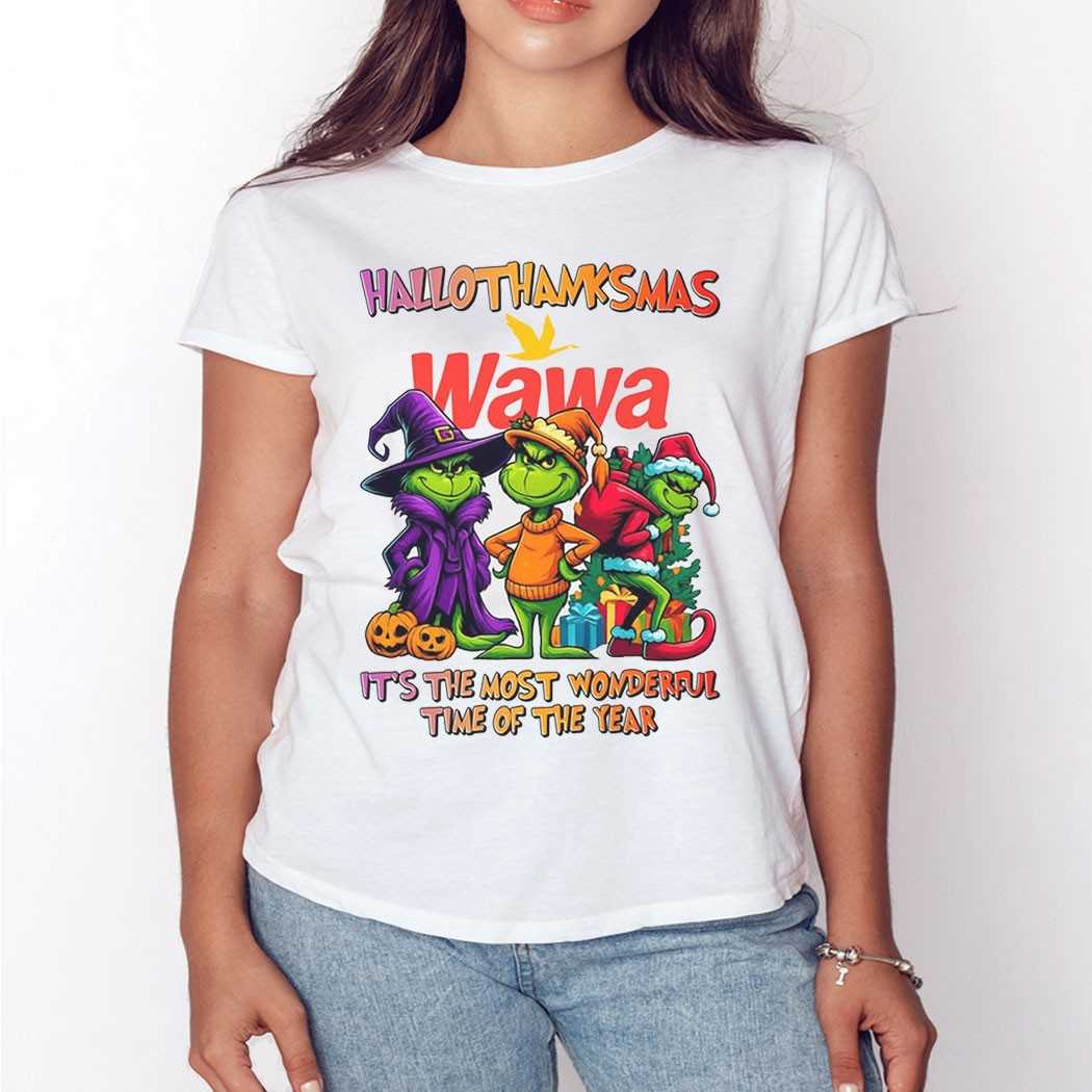 Wawa Hallothanksmas Grinch Trio Tee