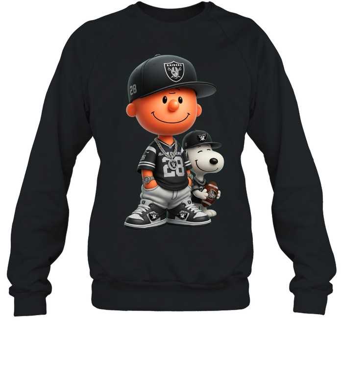 Las Vegas Raiders Charlie Brown And Snoopy Shirt Las Vegas Raiders Charlie Brown And Snoopy Shirt
