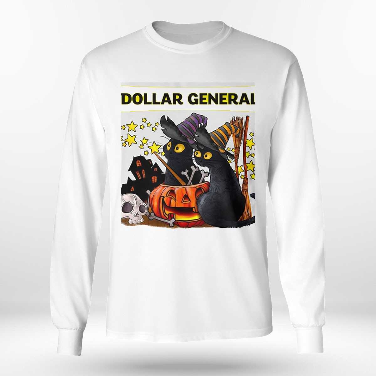 Dollar General Halloween Black Cats Tee Dollar General Halloween Black Cats Tee