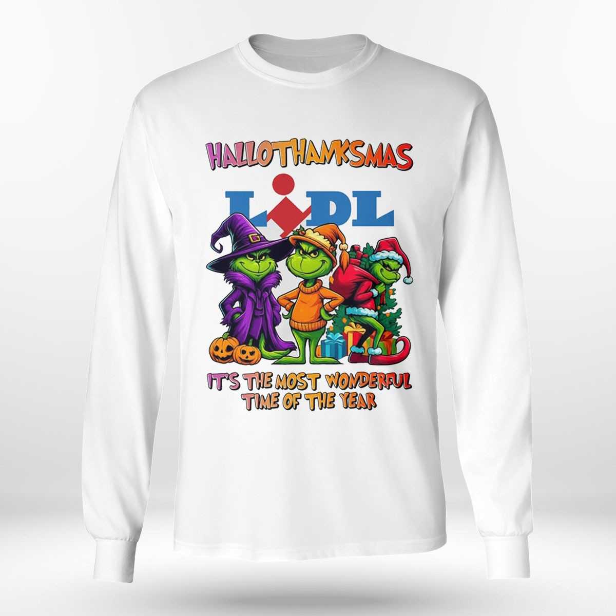 Lidl Hallothanksmas Grinch Trio Tee Lidl Hallothanksmas Grinch Trio Tee