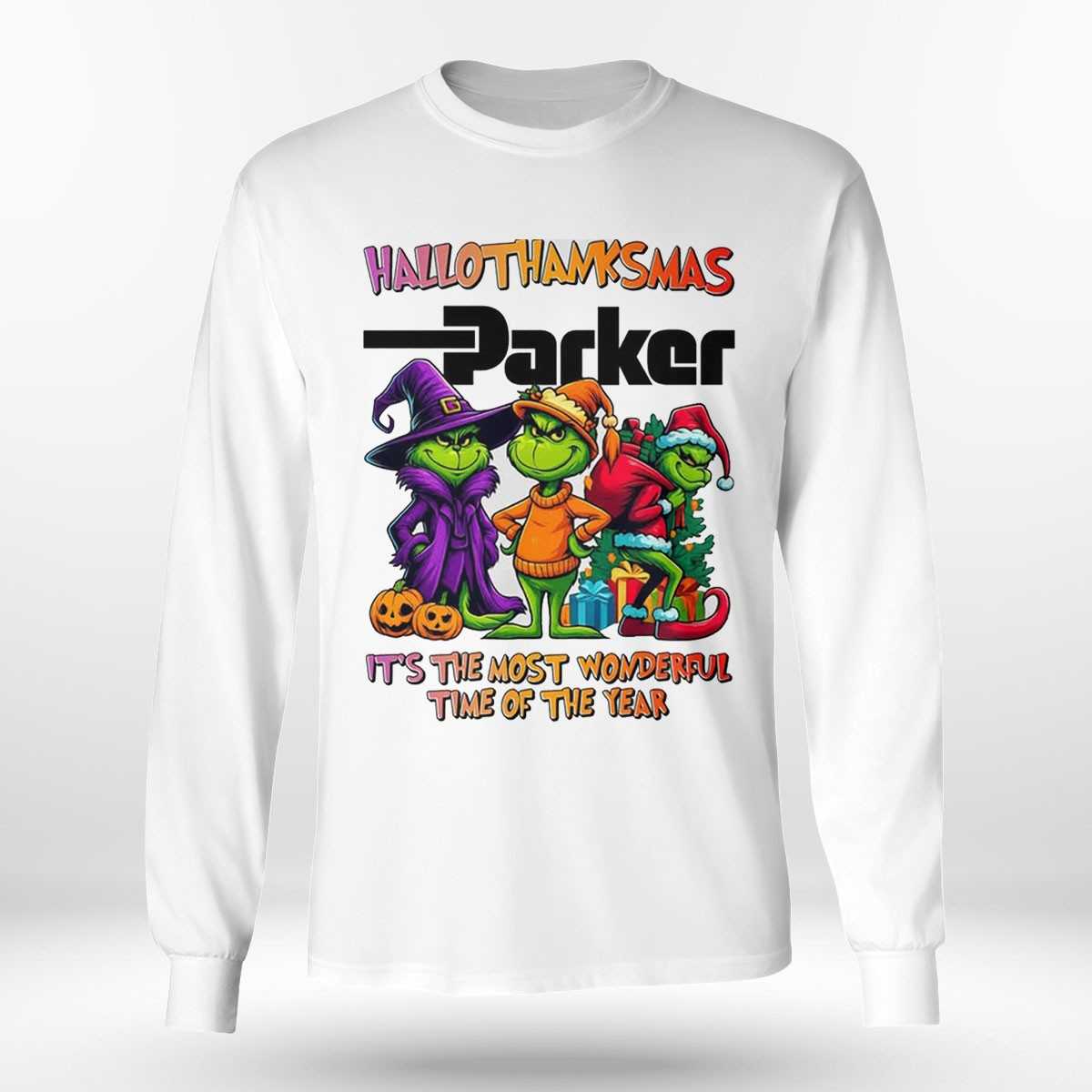 Parker Hallothanksmas Grinch Trio Tee Parker Hallothanksmas Grinch Trio Tee