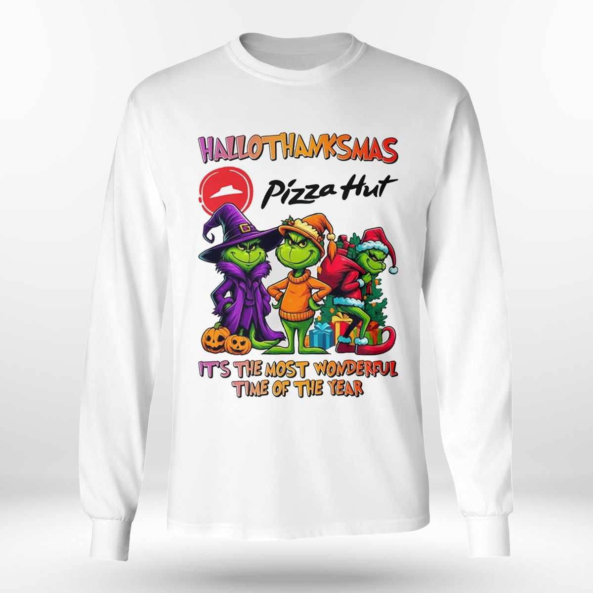 Pizza Hut Hallothanksmas Grinch Trio Tee Pizza Hut Hallothanksmas Grinch Trio Tee