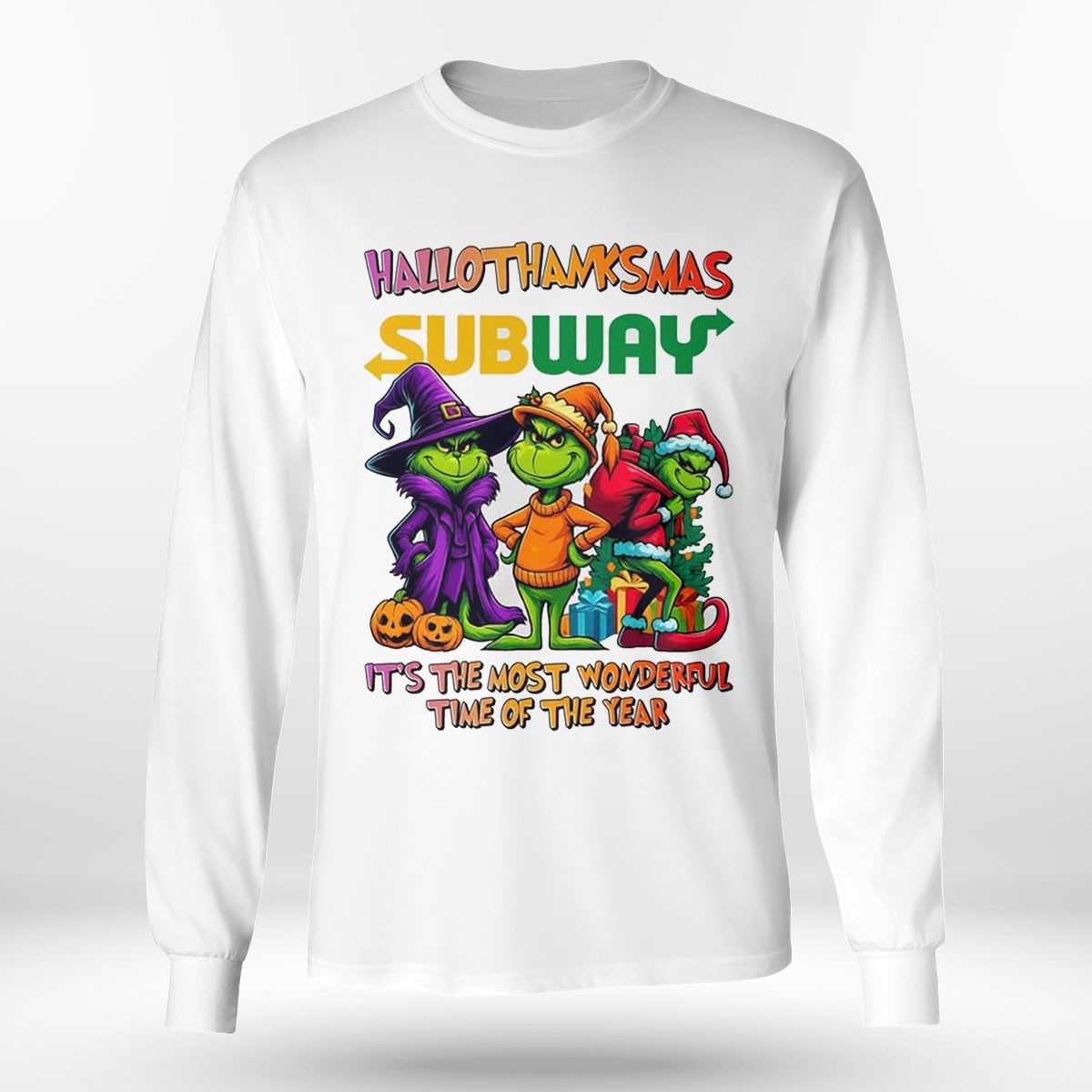 Subway Hallothanksmas Grinch Trio Tee Subway Hallothanksmas Grinch Trio Tee