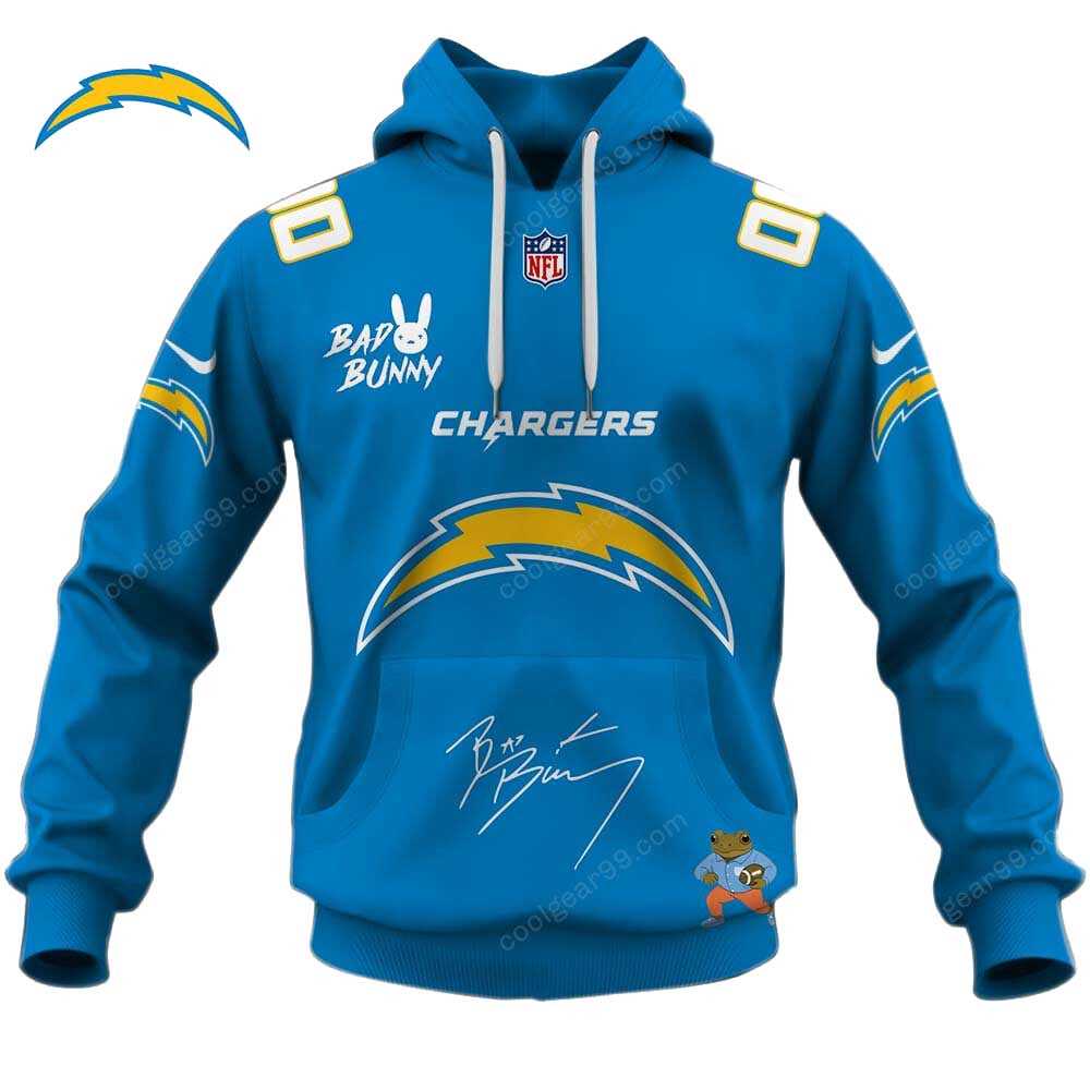 Los Angeles Chargers X Bad Bunny Super Bowl Lx 2026 Hoodie