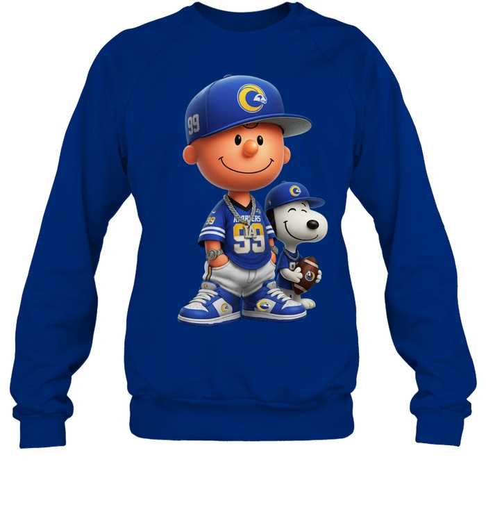 Los Angeles Rams Charlie Brown And Snoopy Shirt Los Angeles Rams Charlie Brown And Snoopy Shirt