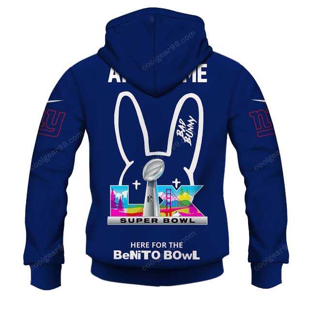 New York Giants X Bad Bunny Super Bowl Lx 2026 Hoodie New York Giants X Bad Bunny Super Bowl Lx 2026 Hoodie
