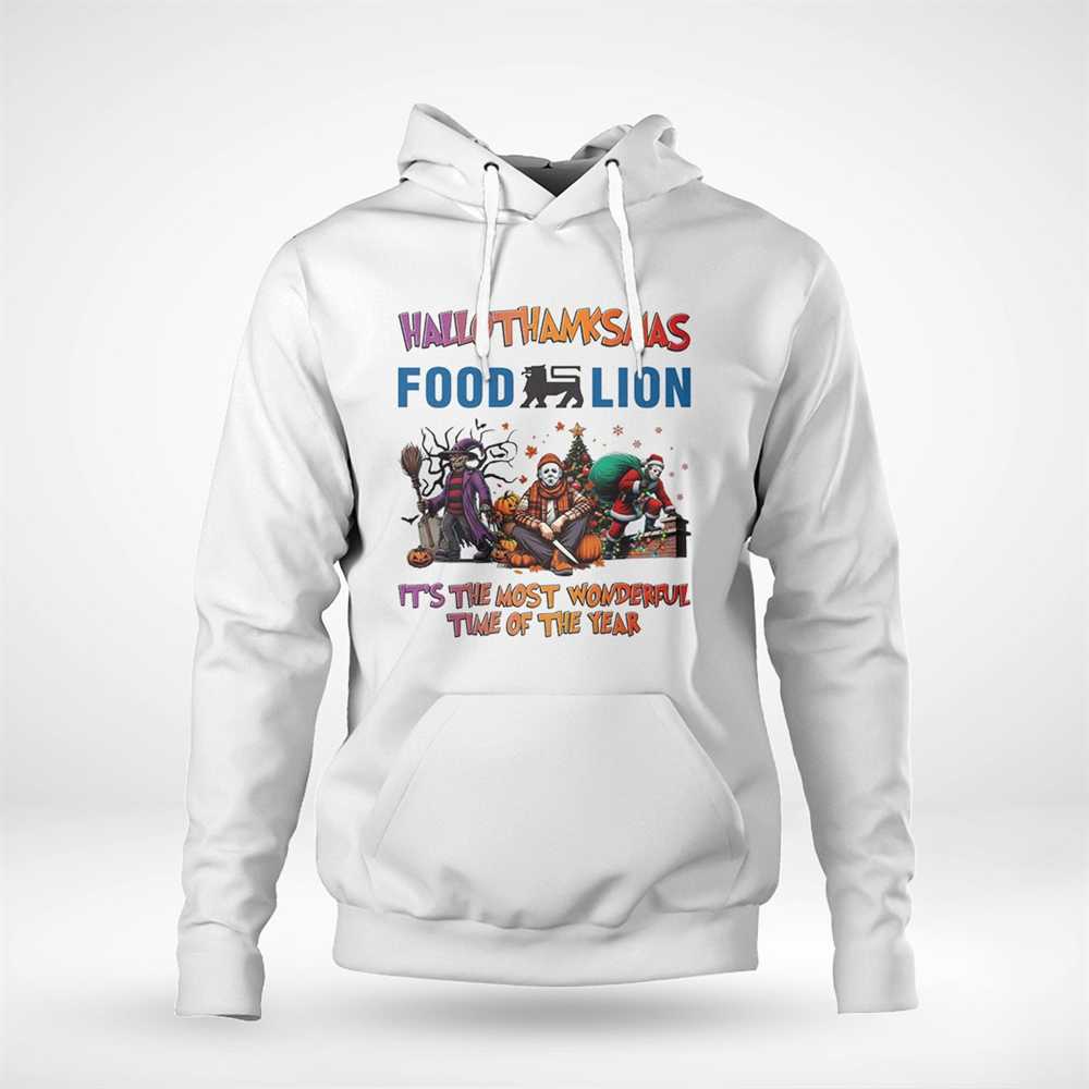 Hallothanksmas Horror Crew Food Lion It’s The Most Wonderful Time Of The Year Tee Hallothanksmas Horror Crew Food Lion It’s The Most Wonderful Time Of The Year Tee