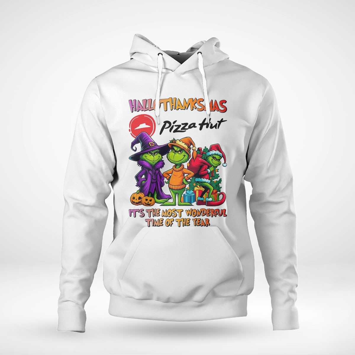 Pizza Hut Hallothanksmas Grinch Trio Tee Pizza Hut Hallothanksmas Grinch Trio Tee