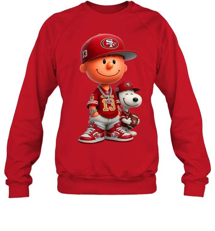 San Francisco 49ers Charlie Brown And Snoopy Shirt San Francisco 49ers Charlie Brown And Snoopy Shirt