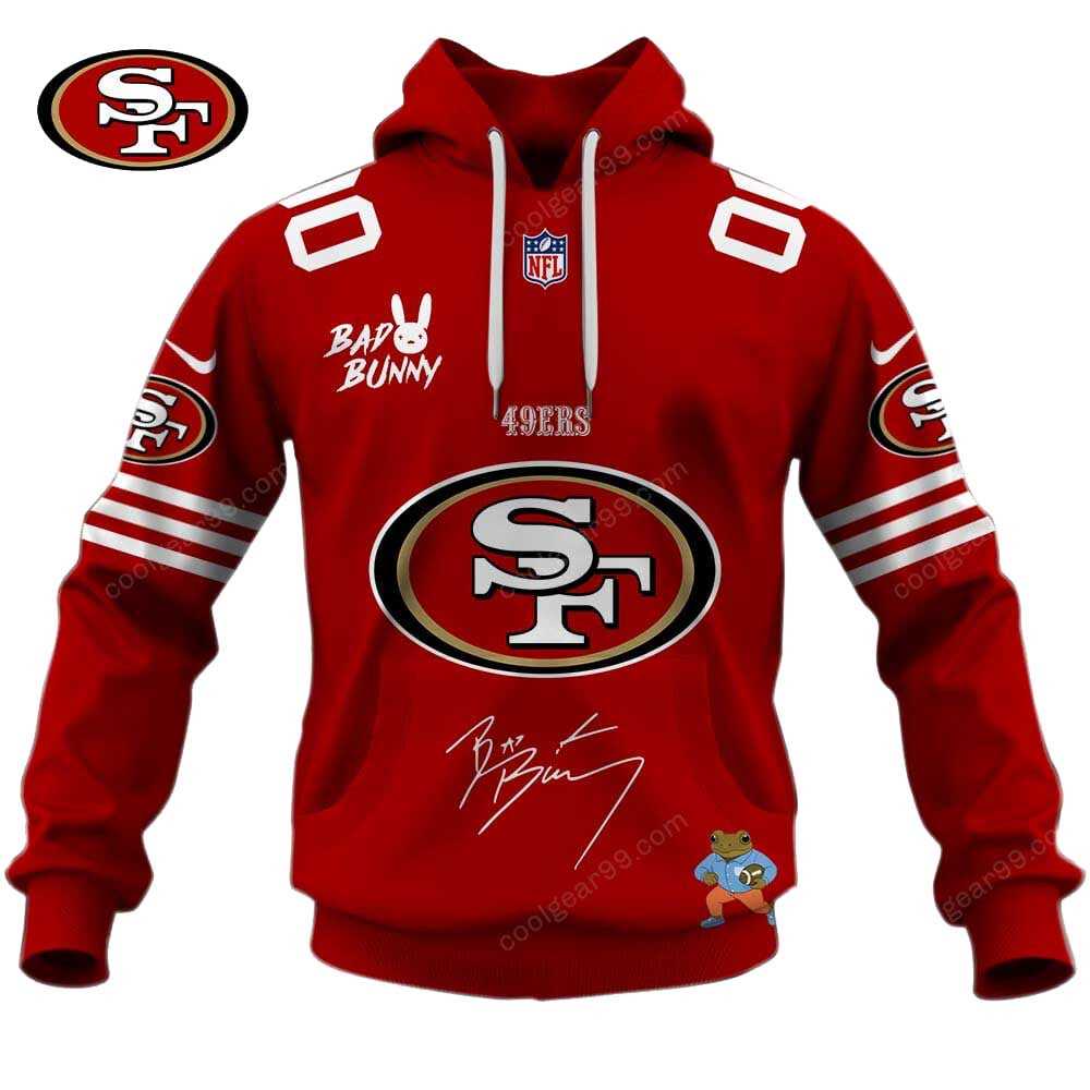 San Francisco 49ers X Bad Bunny Super Bowl Lx 2026 Hoodie San Francisco 49ers X Bad Bunny Super Bowl Lx 2026 Hoodie