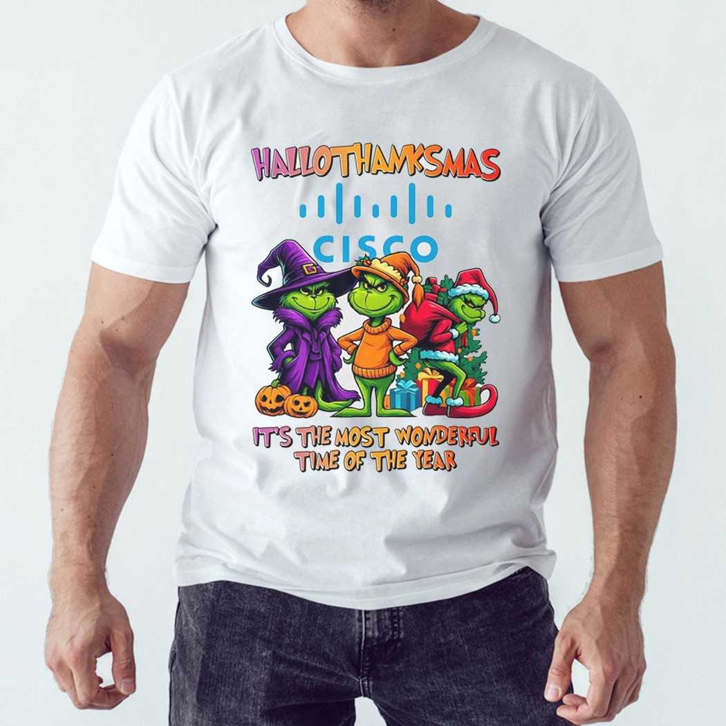Cisco Hallothanksmas Grinch Trio Tee Cisco Hallothanksmas Grinch Trio Tee
