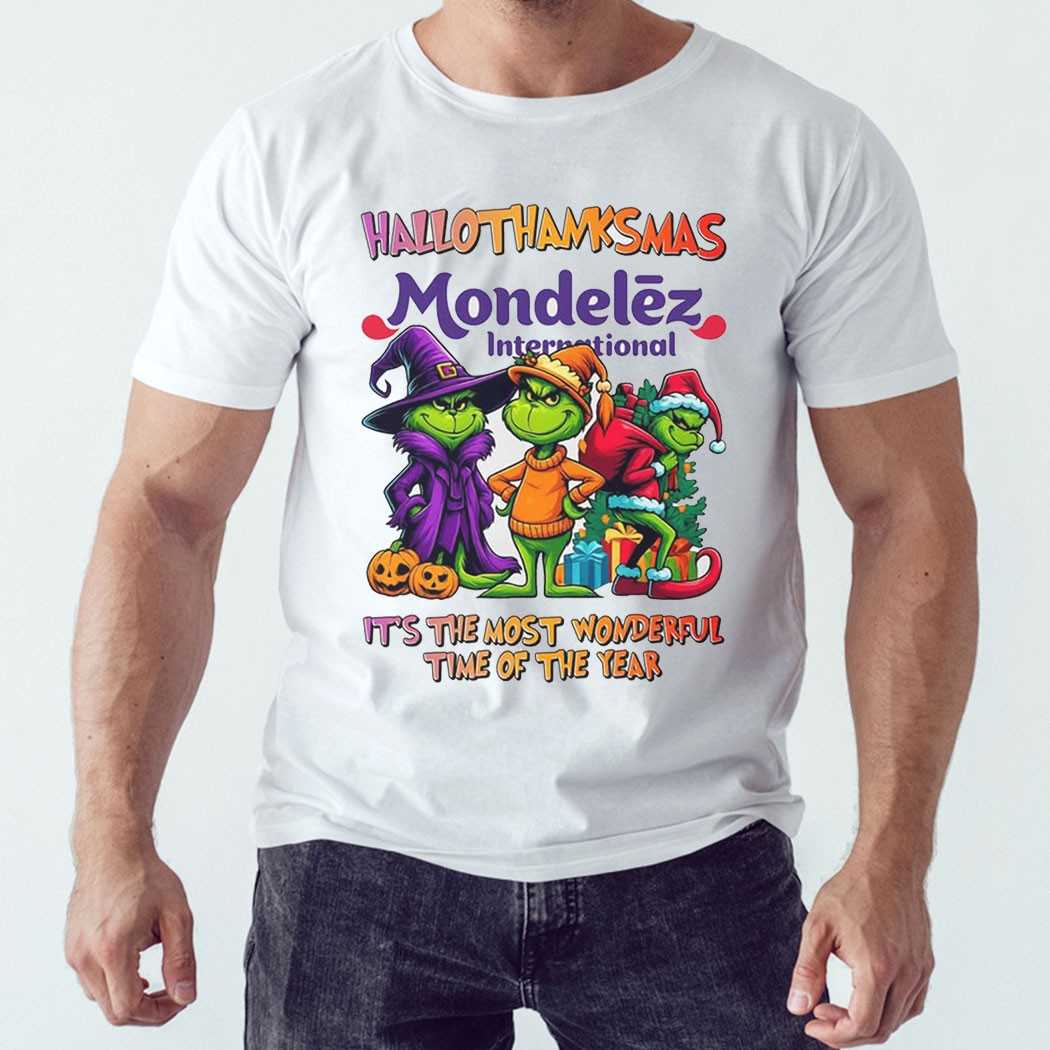 Mondelez International Hallothanksmas Grinch Trio Tee Mondelez International Hallothanksmas Grinch Trio Tee