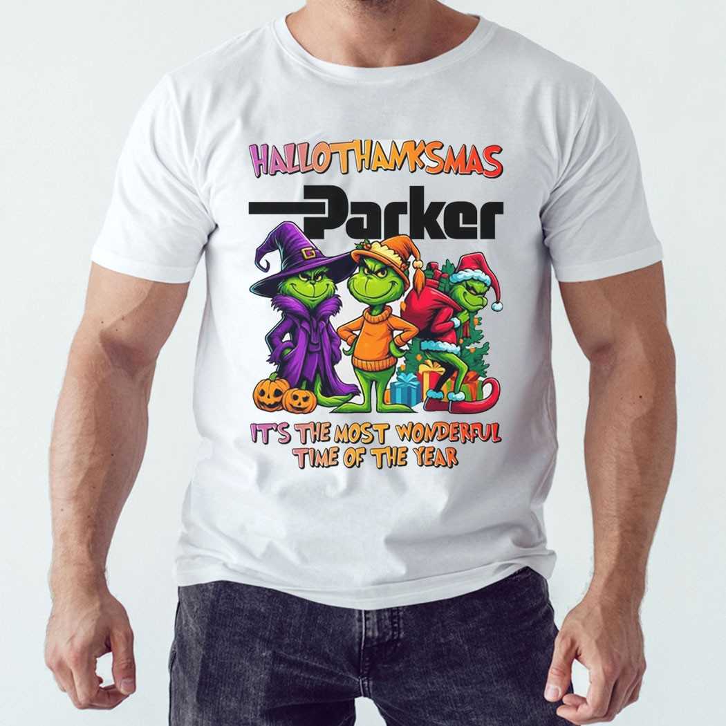 Parker Hallothanksmas Grinch Trio Tee Parker Hallothanksmas Grinch Trio Tee