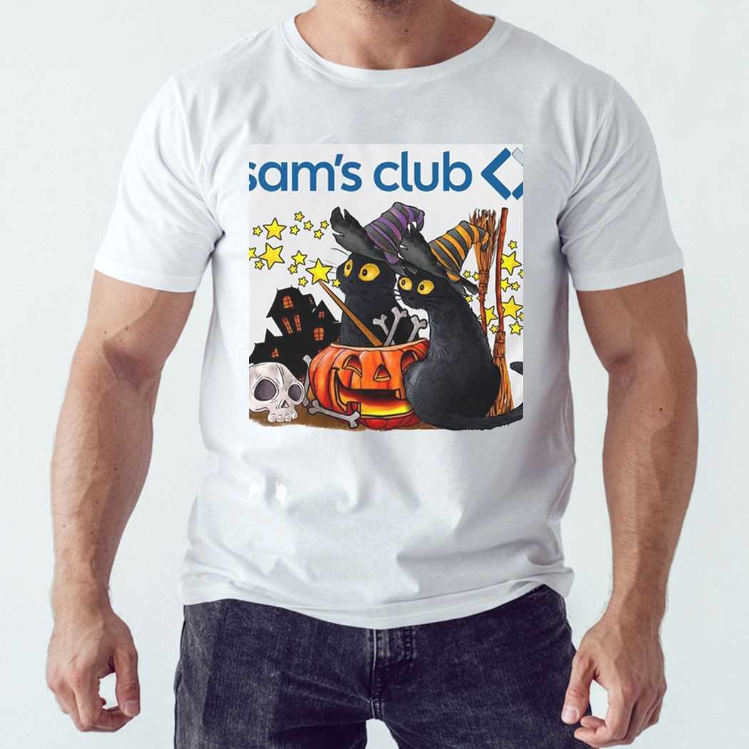 Sam’s Club Halloween Black Cats Tee Sam’s Club Halloween Black Cats Tee