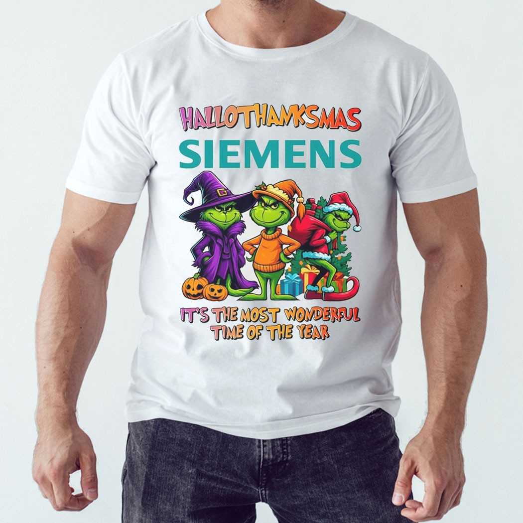 Siemens Hallothanksmas Grinch Trio Tee Siemens Hallothanksmas Grinch Trio Tee