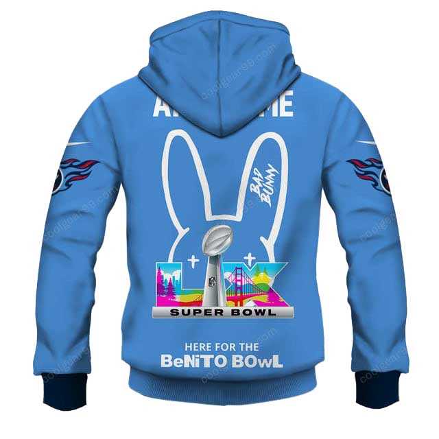 Tennessee Titans X Bad Bunny Super Bowl Lx 2026 Hoodie