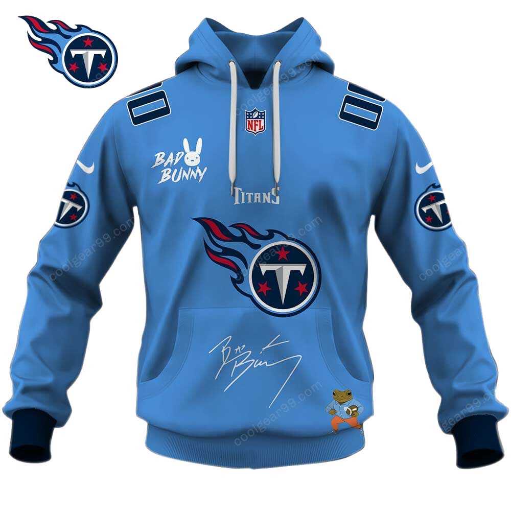 Tennessee Titans X Bad Bunny Super Bowl Lx 2026 Hoodie Tennessee Titans X Bad Bunny Super Bowl Lx 2026 Hoodie