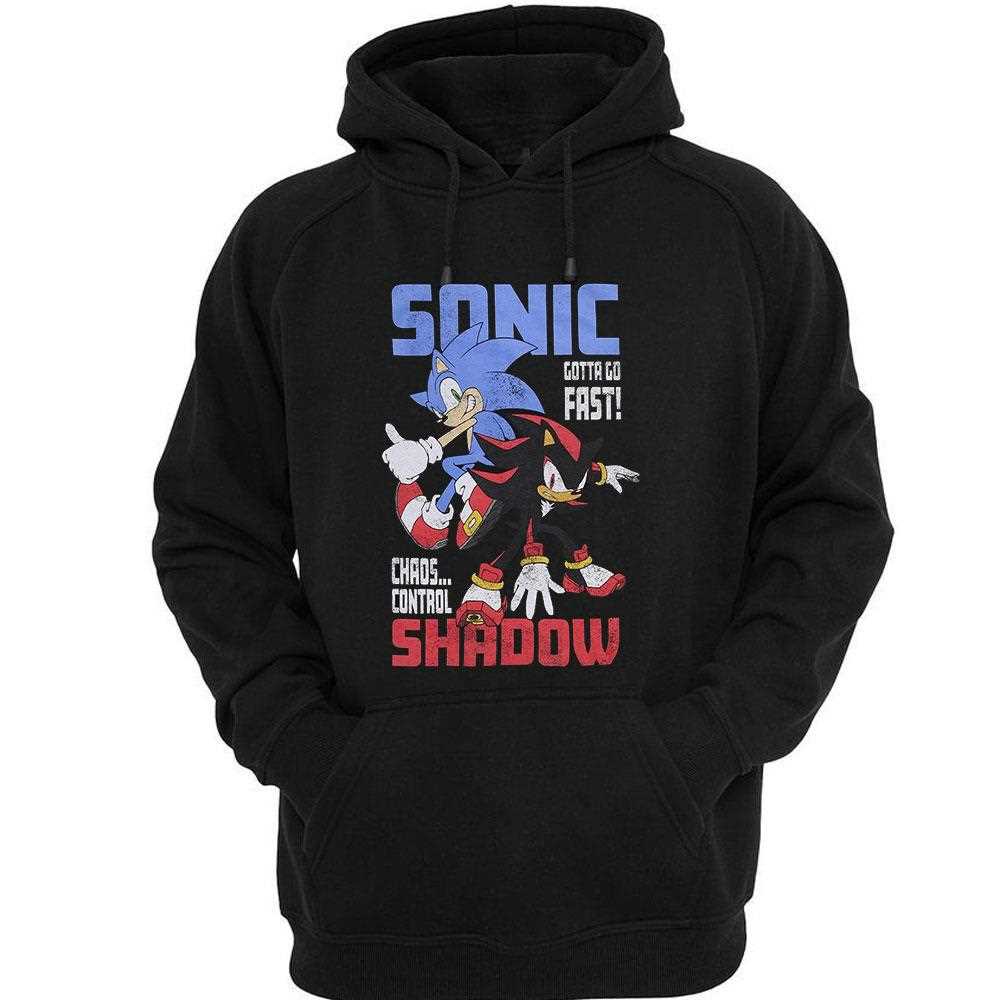 Sonic The Hedgehog Sonic & Shadow Duo Slogan T-shirt Sonic The Hedgehog Sonic & Shadow Duo Slogan T-shirt