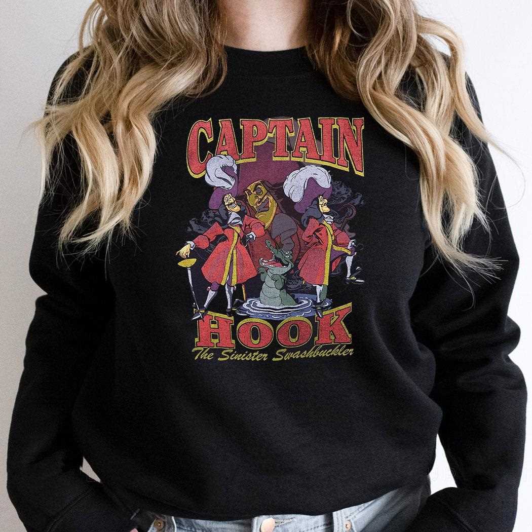 Disney Peter Pan Captain Hook Collage T-shirt Disney Peter Pan Captain Hook Collage T-shirt