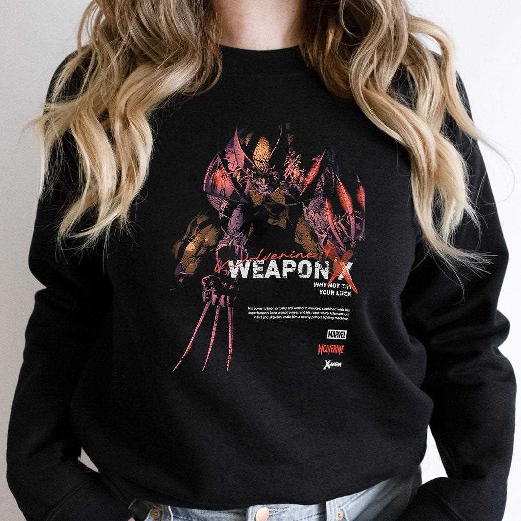 Marvel Wolverine And Weapon X Comic Art T-shirt Marvel Wolverine And Weapon X Comic Art T-shirt